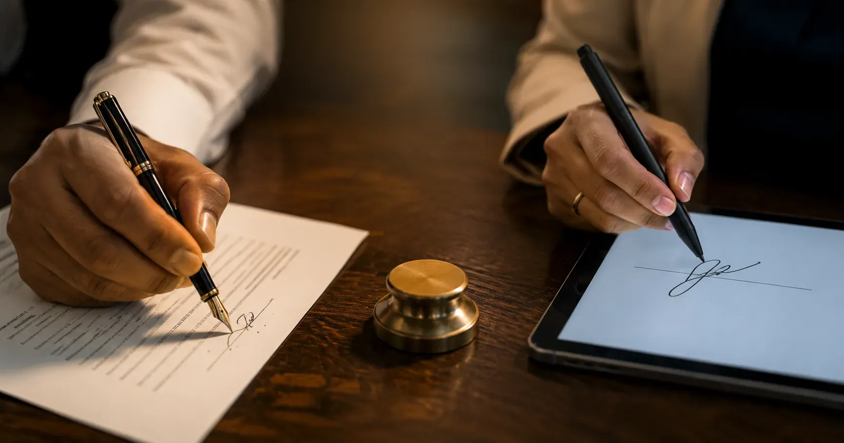 Diagrama comparativo entre firma digital y firma electrónica con validez legal en Ecuador
